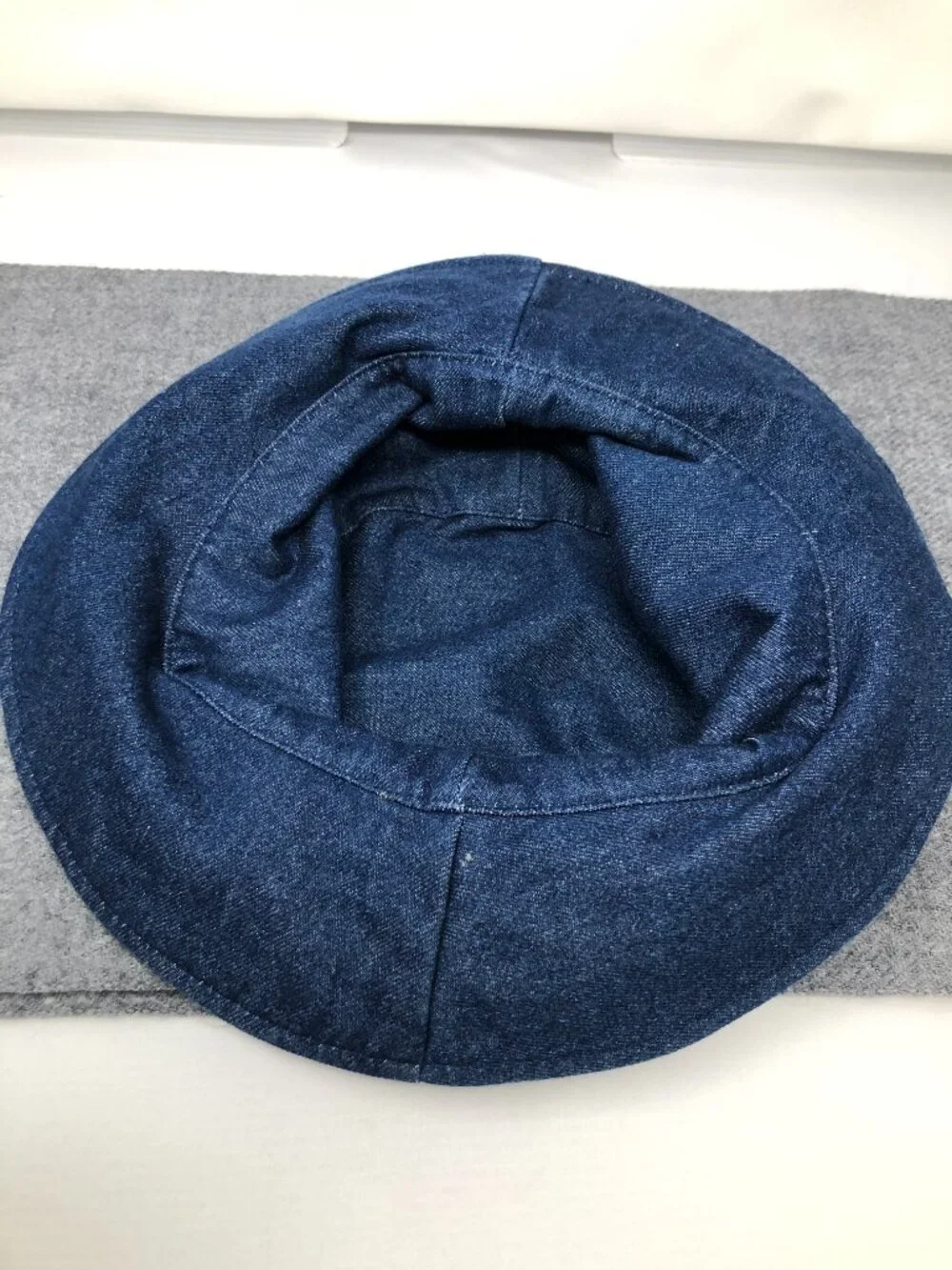 Women's Navy Blue Bucket Hat with White Stars